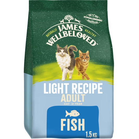 James Wellbeloved Adult Fish & Rice Dry Cat Food - 1.5kg