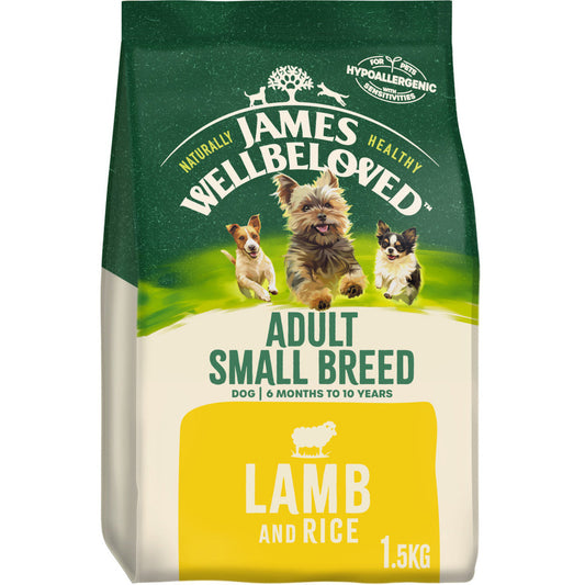 James Wellbeloved Adult Small Breed Lamb & Rice Dry Dog Food