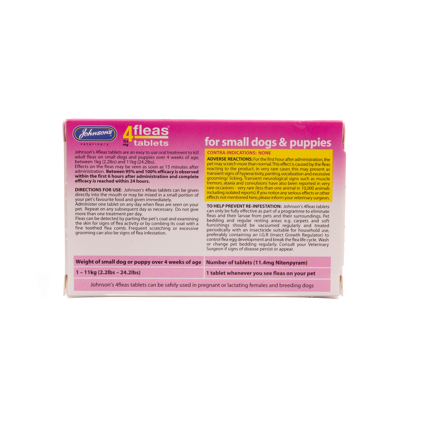 Johnsons 4fleas Tablets for Puppies & Small Dogs