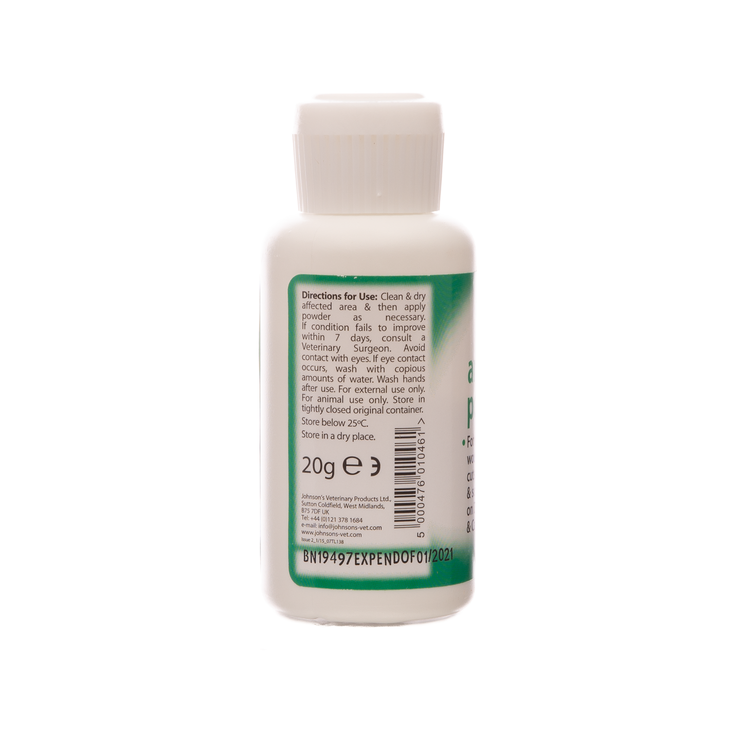 Johnsons Antibacterial Wound Powder Dogs & Cats 20g