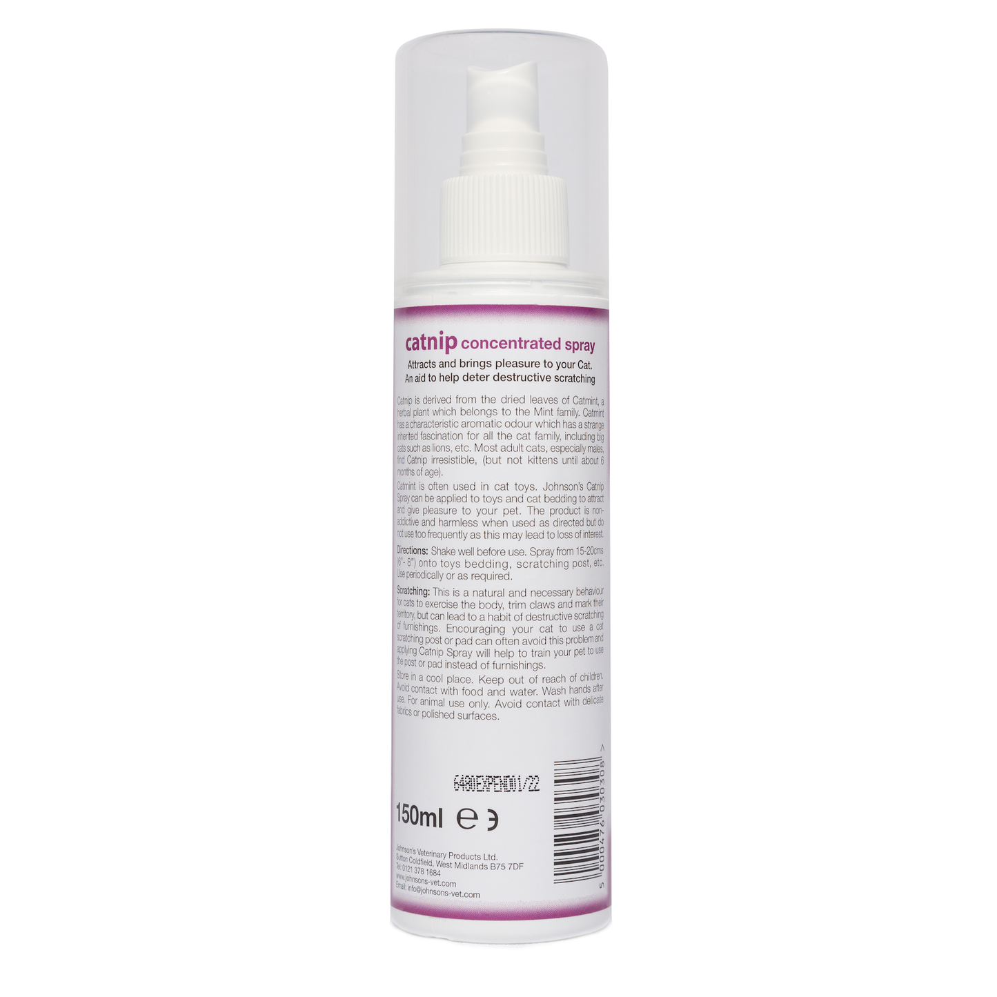 Johnsons Catnip Spray for Cats 150ml
