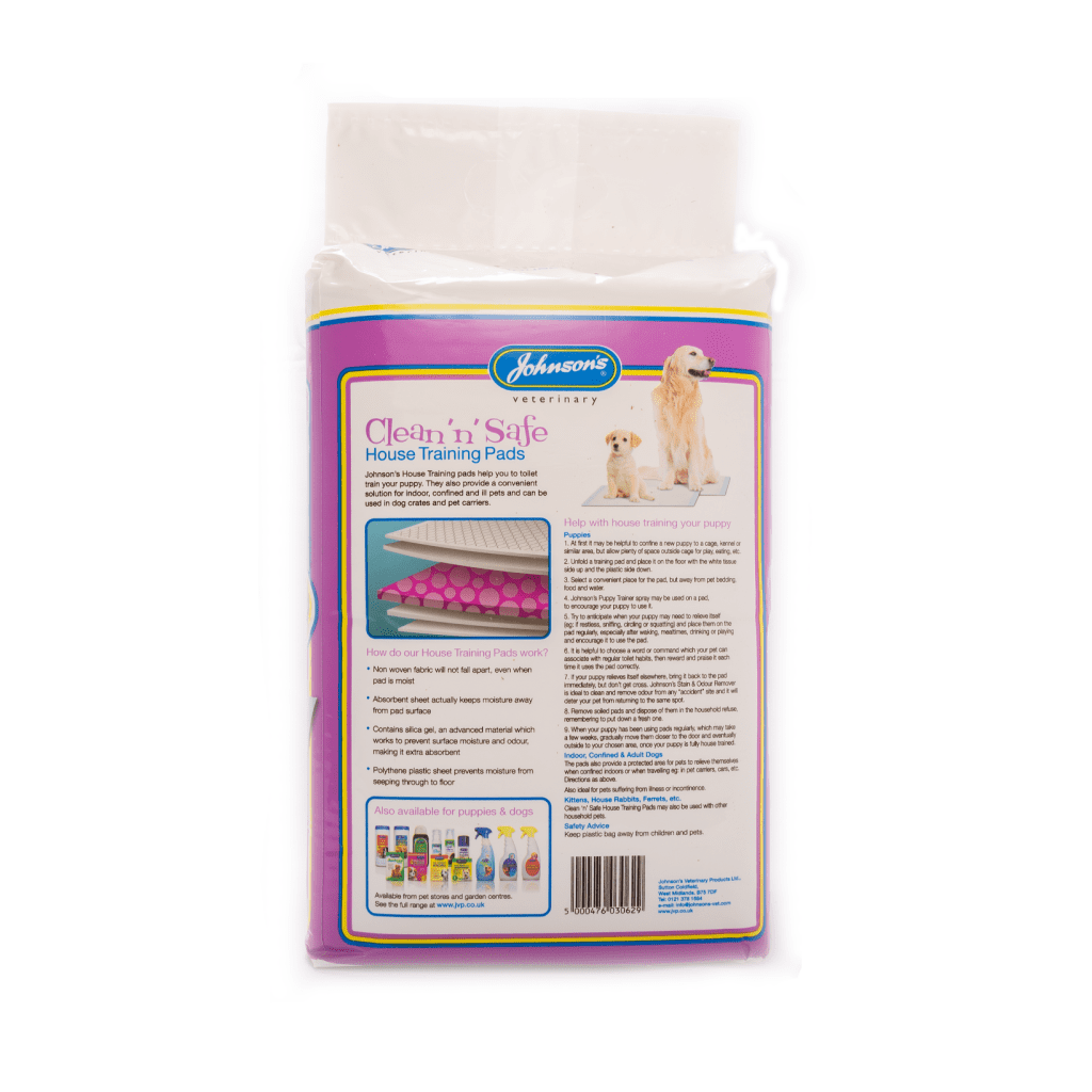 Johnsons Clean Safe Safe House Training for Puppies & Dogs Pads