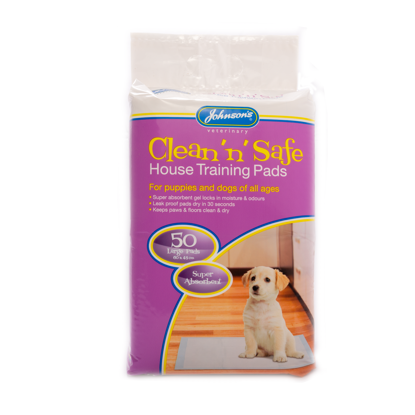 Johnsons Clean Safe Safe House Training for Puppies & Dogs Pads