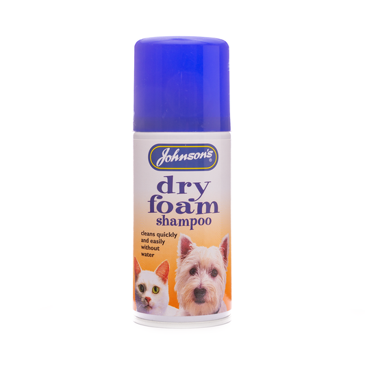 Johnsons Dry Foam Shampoo Aerosol for Dogs & Cats 150ml