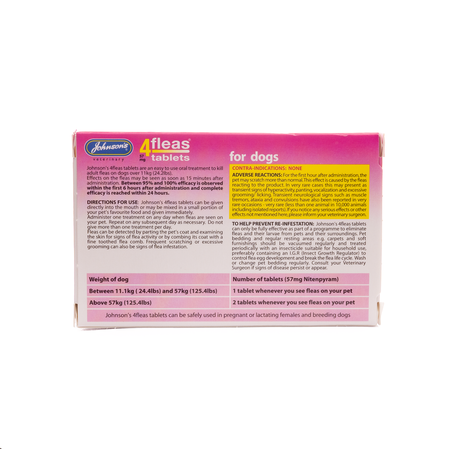 Johnsons 4fleas Tablets for Large Dogs