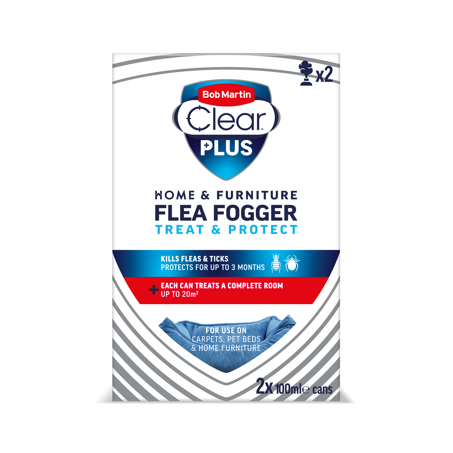 Bob Martin Clear Home Flea Fogger 2 x 100ml