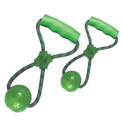 KONG Squeezz Ball with Handle Dog Toy Medium