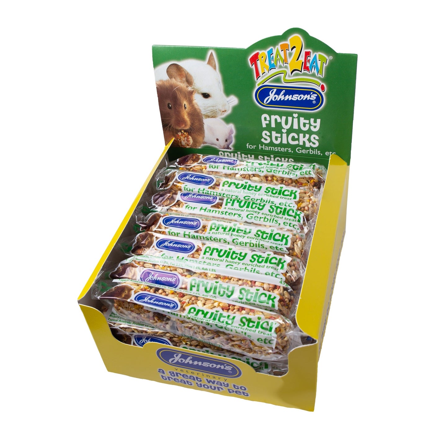 Johnsons Fruity Sticks for Hamsters Gerbils 45g