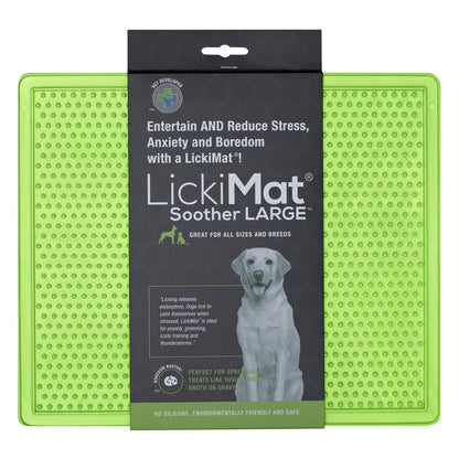 LickiMat Classic Soother Treat Mat Green 20x20 cm