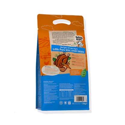 Barking Heads Little Paws Bowl Lickin' Chicken Adult Small Dry Dog Food 1.5 kg
