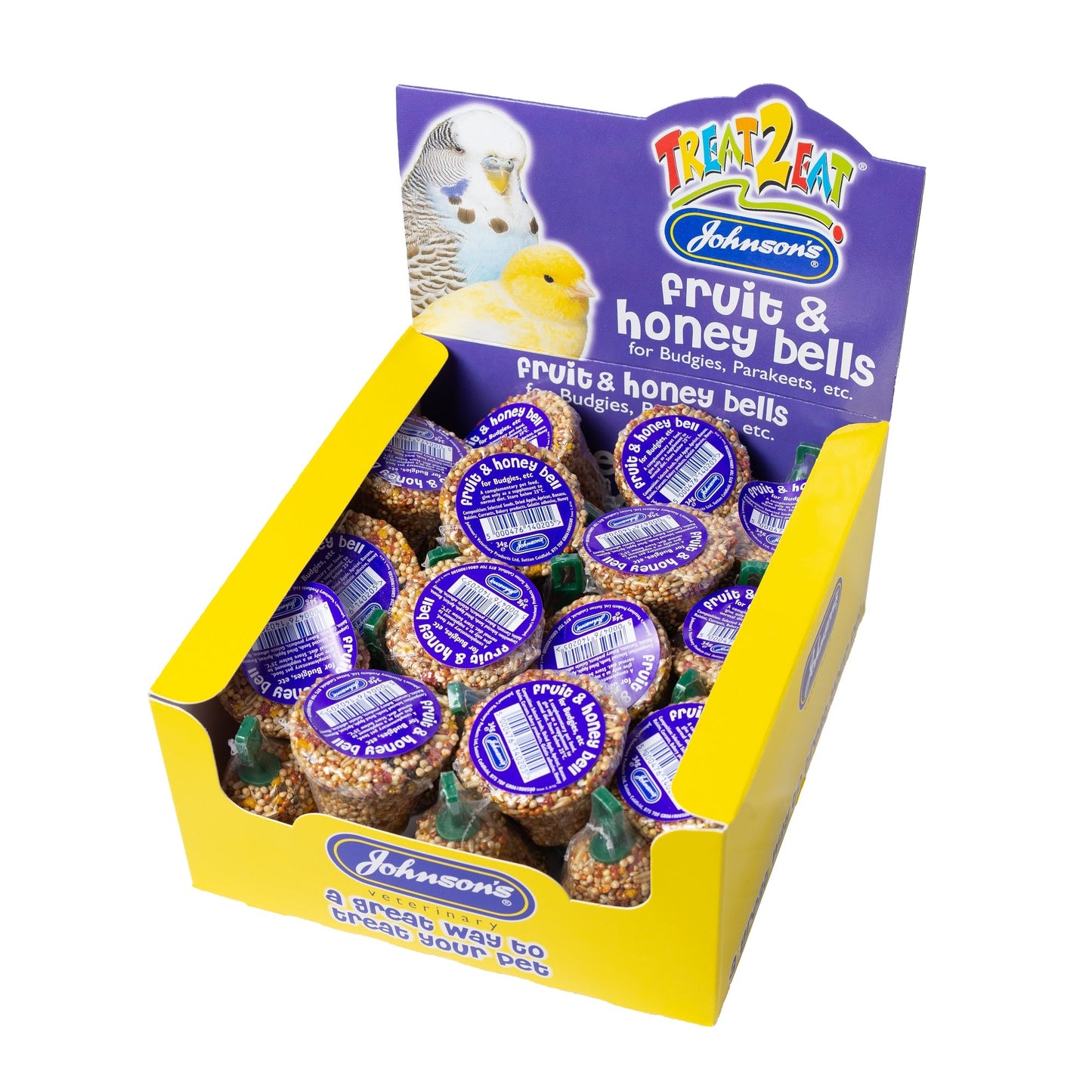 Johnsons Fruit & Honey Bells for Budgies 34g