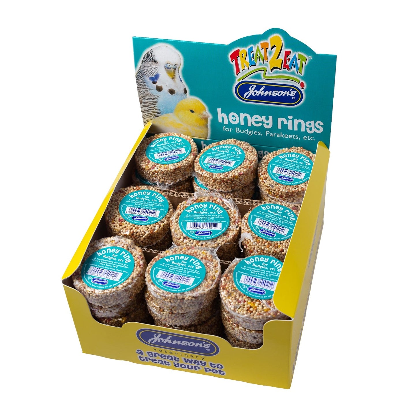 Johnsons Honey Rings for Budgies 25g