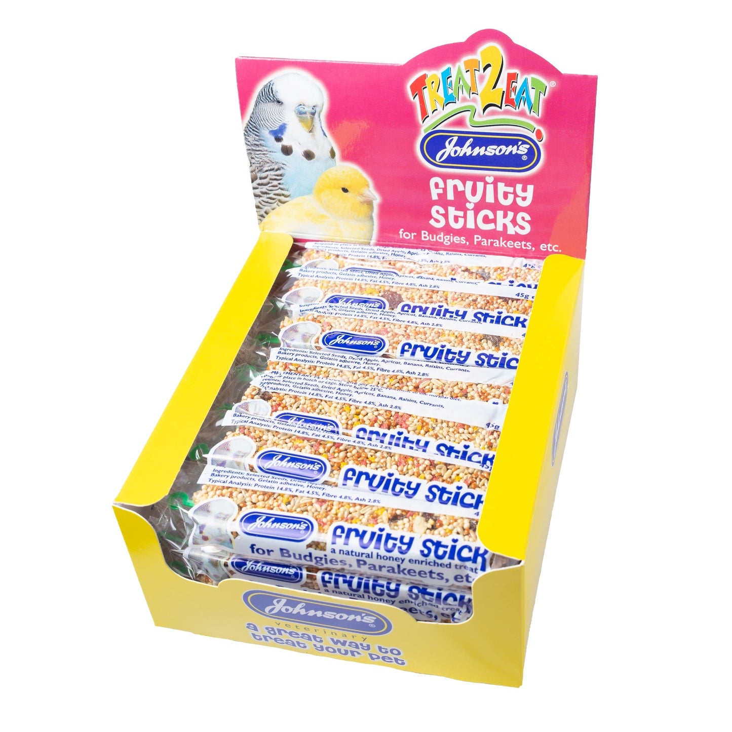 Johnsons Fruity Sticks for Budgies 45g