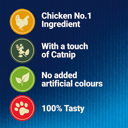 Felix Adult Naturally Delicious Chicken and Catnip Cat Treats 50g
