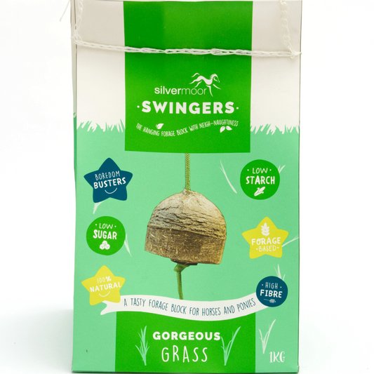 Silvermoor Swingers Gorgeous Grass Ball Equine Treats 1kg