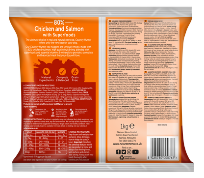 Natures Menu Country Hunter Chicken with Salmon Nuggets 1kg