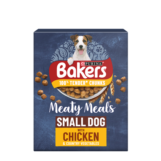 Bakers Meaty Meals Small Dog Chicken Dry Dog Food 1kg
