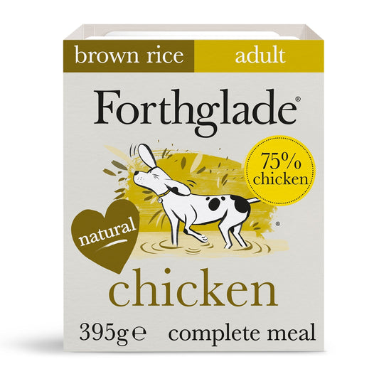 [Clearance Sale] Forthglade Complete Meal Chicken with Brown Rice & Vegetables Natural Wet Dog Food 395g