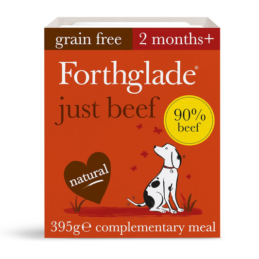 Forthglade Just Complementary Range Beef Natural Wet Dog Food 395g