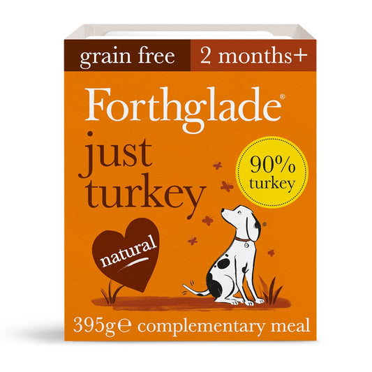 Forthglade Just Complementary Range Just Turkey Natural Wet Dog Food 395g