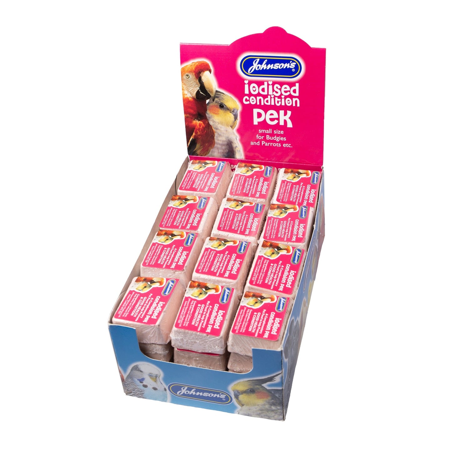 Johnsons Iodised Condition Peks for Budgies & Parrots Small
