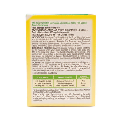 Johnsons One Dose Wormer for