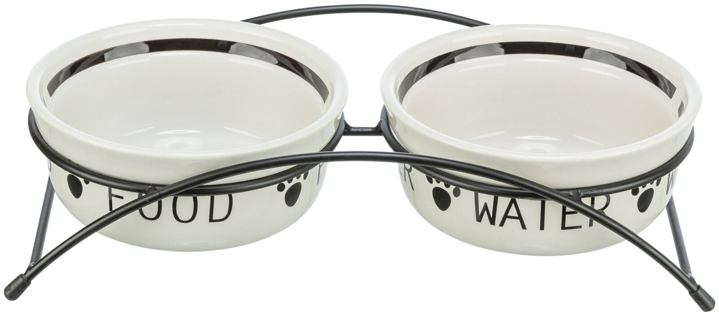 Trixie Bowl Set Ceramic & Metal 2 x 1.6 L / 20cm