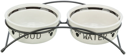 Trixie Bowl Set Ceramic & Metal 2 x 1.6 L / 20cm