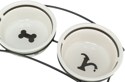 Trixie Bowl Set Ceramic & Metal 2 x 1.6 L / 20cm