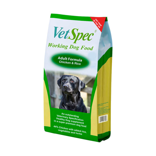 Vetspec Adult Working Formula Chicken & Rice Dry Dog Food 15kg