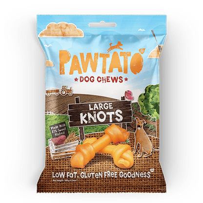 Benevo Pawtato Large Knots Dog Chews Treats 180g