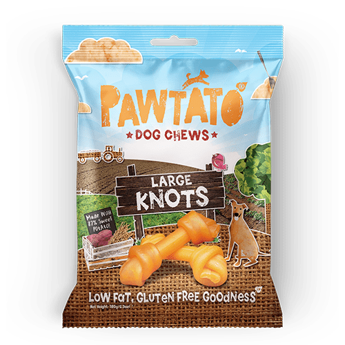 Benevo Pawtato Large Knots Dog Chews Treats 180g