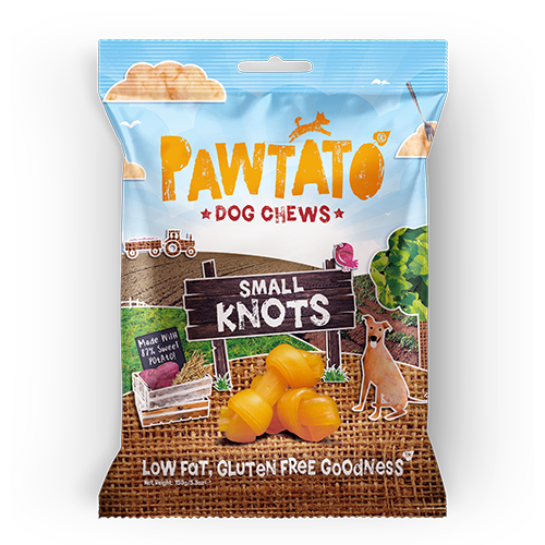 Benevo Pawtato Small Knots Dog Chews Treats 150g