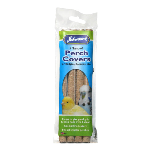 Johnsons Sanded Perch Covers for Budgies & Canaries 4 in a packet
