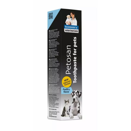 Petosan Anti-Tartar Toothpaste with Poultry Flavor for Dogs & Cats 70g