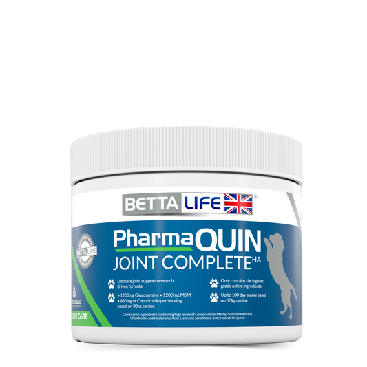 BETTALife PharmaQuin Joint Complete HA Powder Dog Supplement 300g