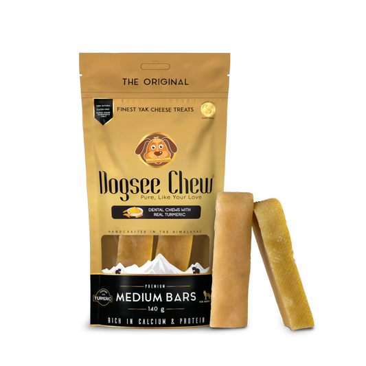 DogSee Chew Turmeric Medium Bars Dog Chews 140g