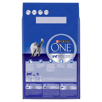 Purina ONE Adult Coat & Hairball Dry Cat Food 3kg