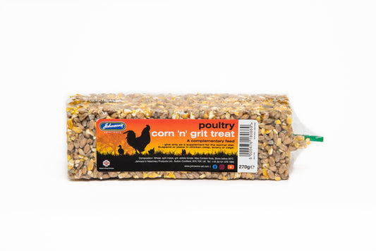 Johnsons Poultry Corn & Grit Treat 270g