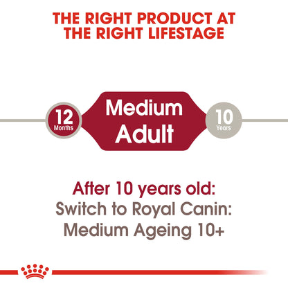 ROYAL CANIN® Medium Adult in Gravy Wet Dog Food - 10x140g