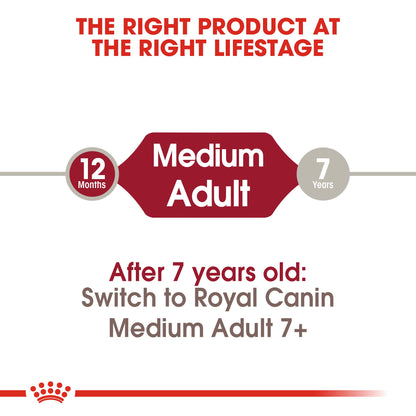 ROYAL CANIN® Medium Adult Dry Dog Food - 4kg