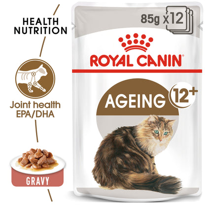 Royal Canin Feline Senior Ageing 12+ in Gravy Wet Cat Food