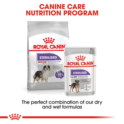 Royal Canin Adult Medium Sterilised Dry Dog Food 12kg