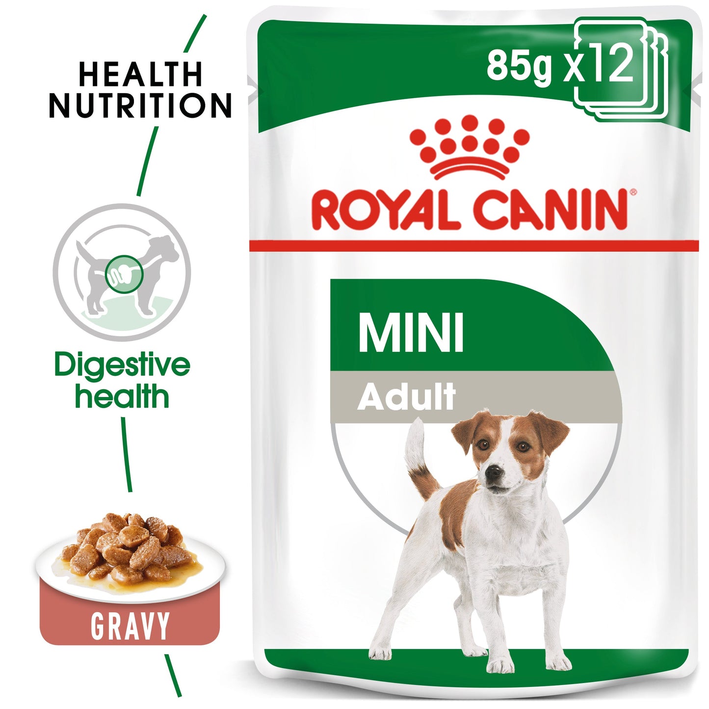 Royal Canin Adult Mini Chunks In Gravy Wet Dog Food