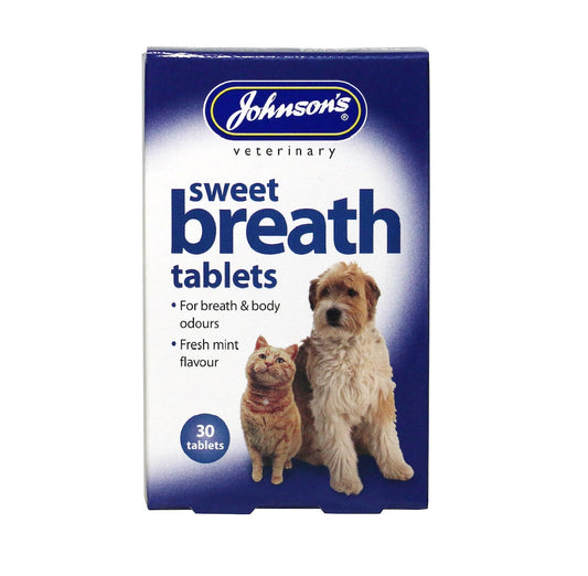Johnsons Sweet Breath Tablets for Cats & Dogs 30 tablets