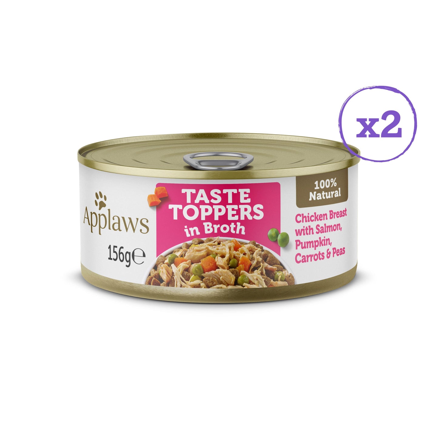 Applaws Taste Toppers Broth Tin Selection Wet Dog Food 8 x 156g