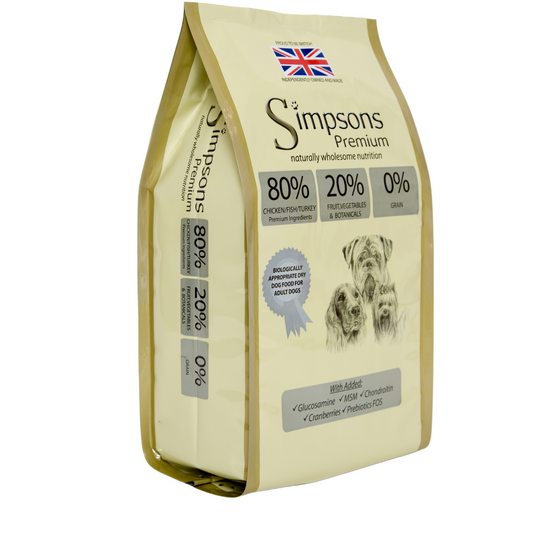 Simpsons Grain Free 80/20 Adult Mixed Meat & Fish Dry Dog Food 12kg
