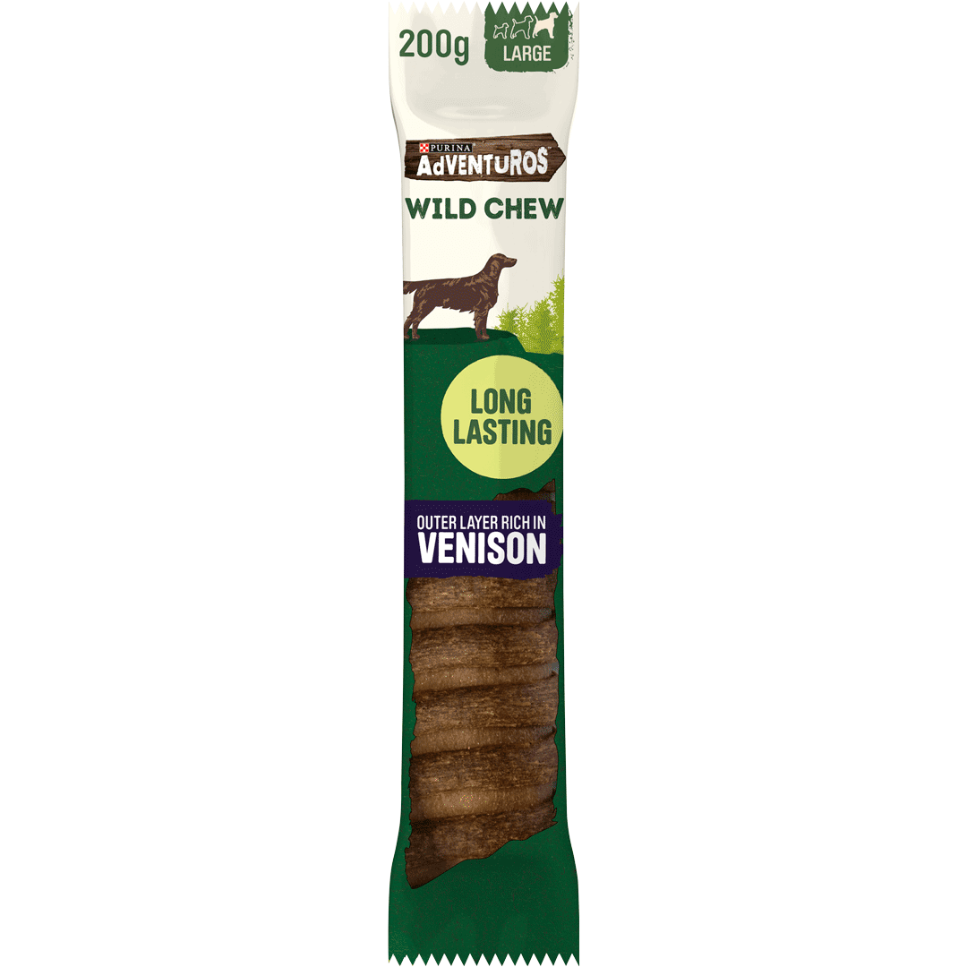 Adventuros Wild Chew Large Venison Dog Treats 200g