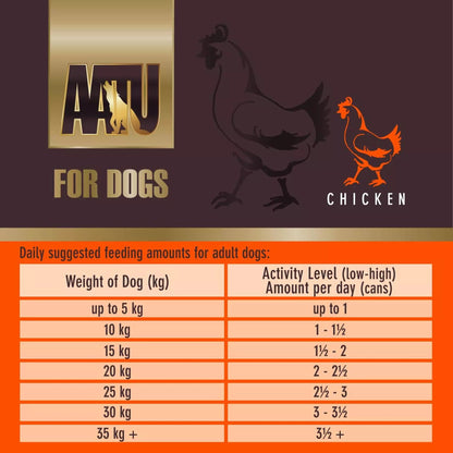 AATU 90/10 Grain Free Chicken Adult Wet Dog Food 400g