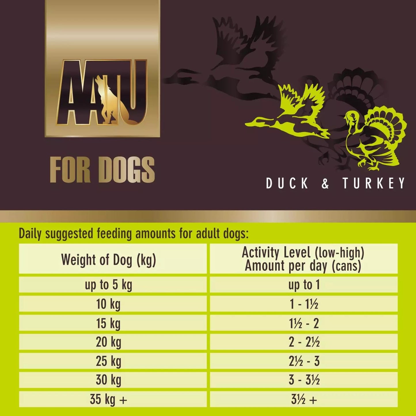 AATU 90/10 Grain Free Duck & Turkey Adult Wet Dog Food 400g